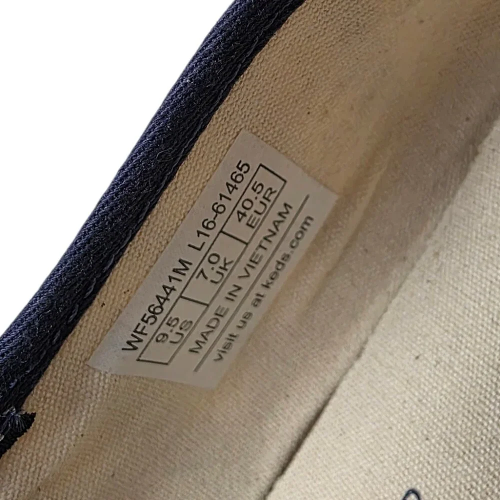 Keds Ortholite Slip On Shoes, Espadrilles, Striped, Cream, Casual, Set of 2, 9.5 - Picture 11 of 12